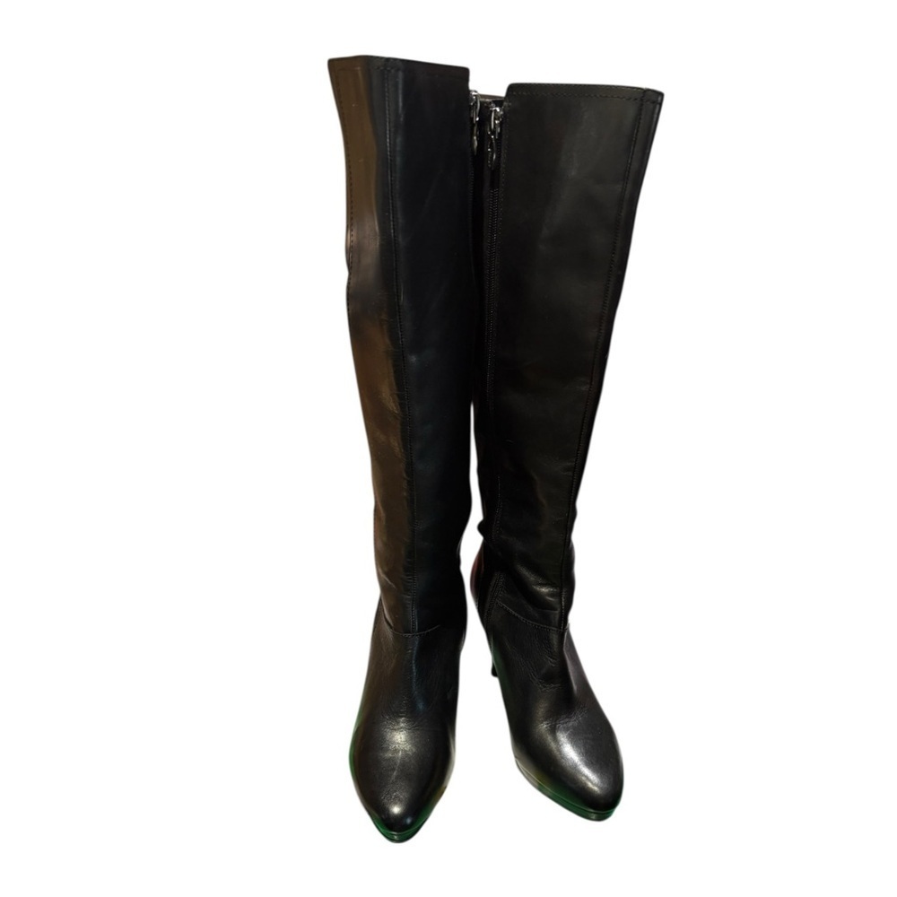 Tahari Black Stiletto Knee Boots Size 9.5